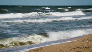 Free Stock Video Sea Waves Reaching The Beach Sand Live Wallpaper