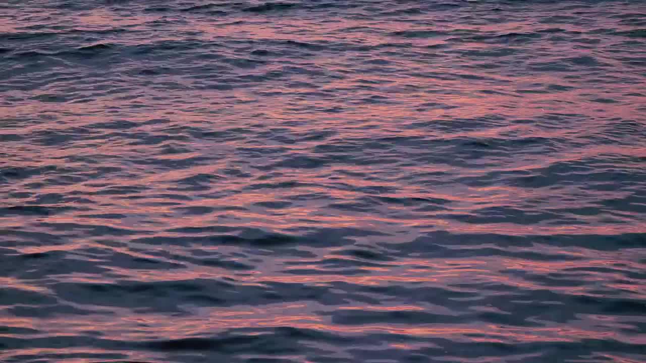 Download Free Stock Video Sea Waves Reflecting The Sunset Live Wallpaper