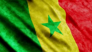Free Stock Video Senegal Flag Waving Slowly Live Wallpaper