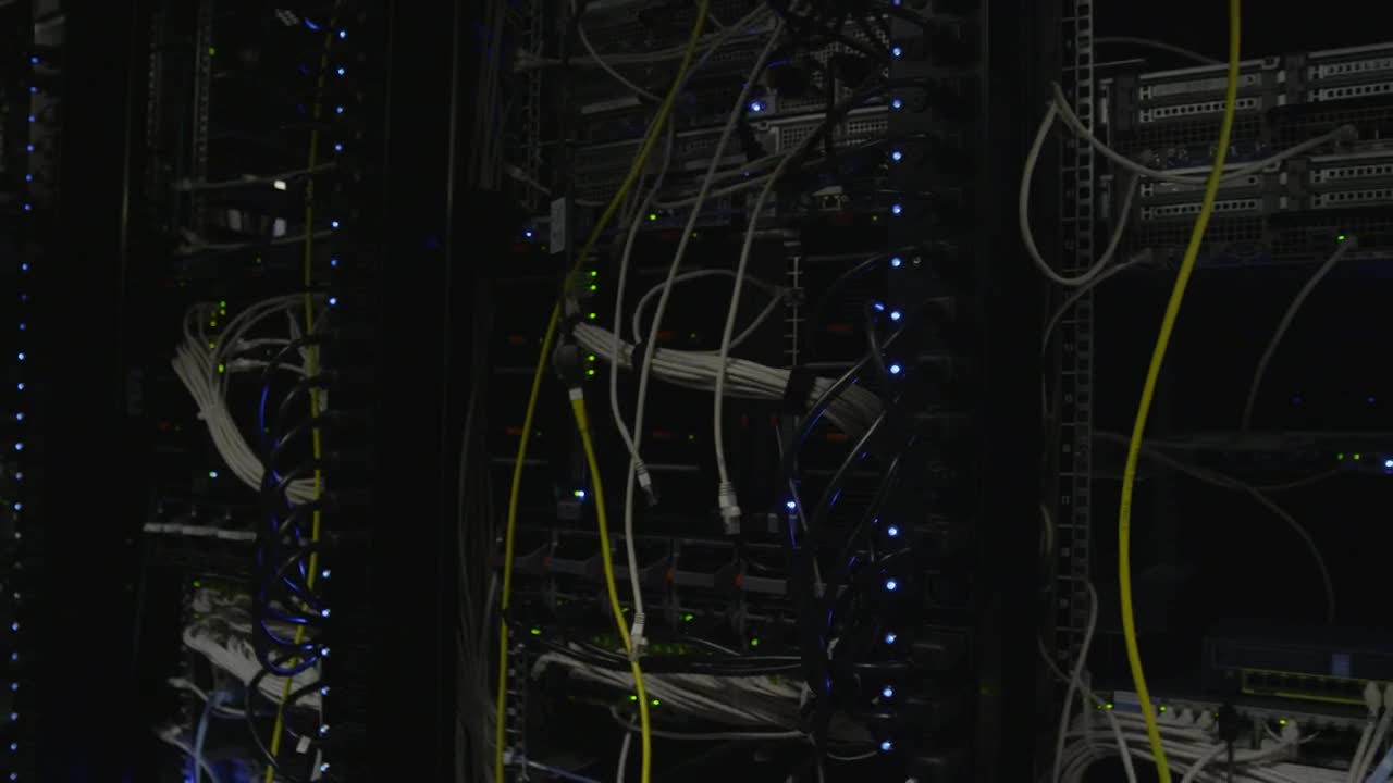 Download Free Stock Video Server Room Cables Live Wallpaper