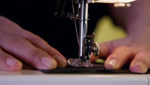 Free Stock Video Sewing Using A Machine Seen In Detail Live Wallpaper