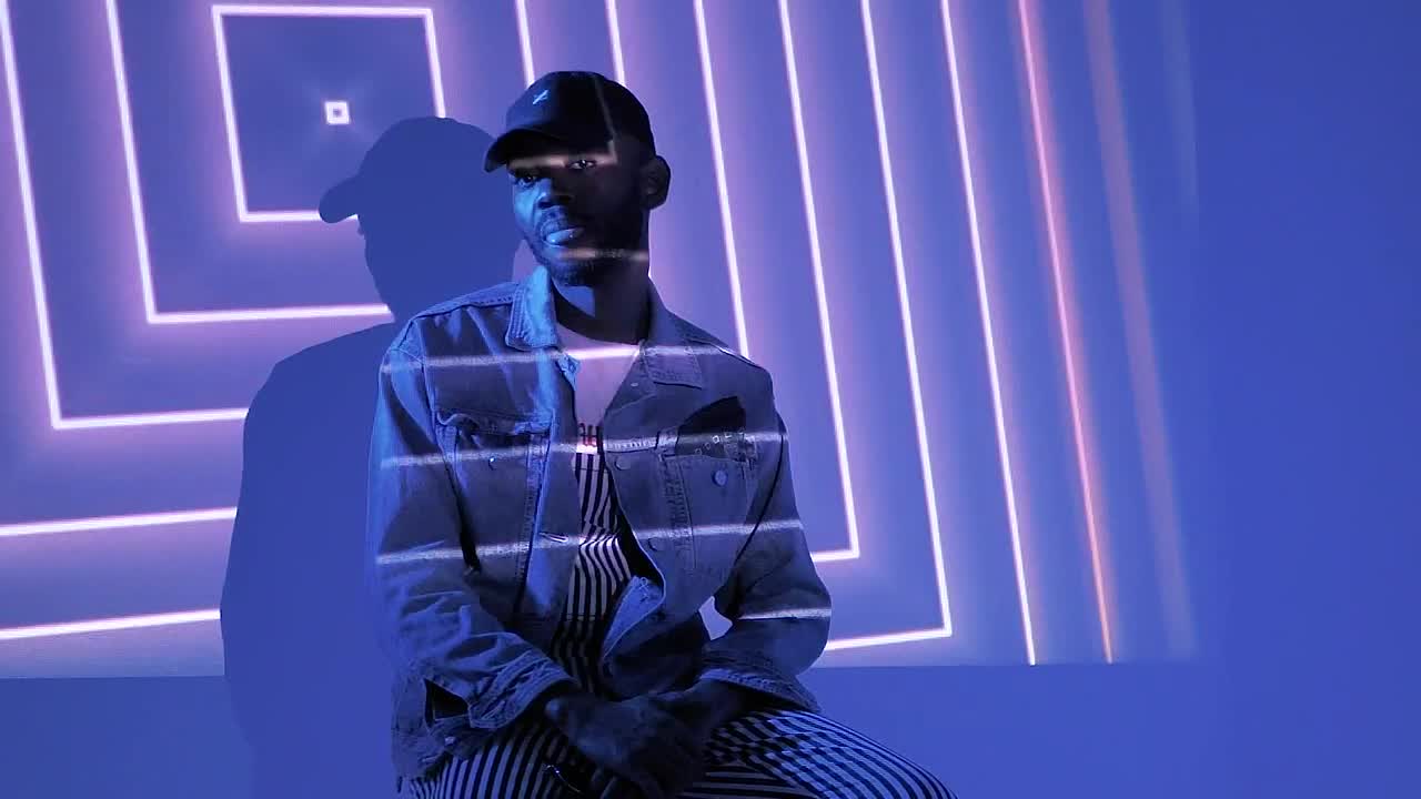 Download Free Stock Video Shapes And Colors Projected On Man Live Wallpaper