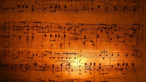 Free Stock Video Sheet Music Burning With A Candle Live Wallpaper