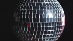 Free Stock Video Shiny Disco Ball Spinning With Dark Background Live Wallpaper