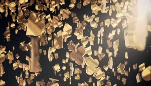 Free Stock Video Shiny Golden Poker Figures Falling Live Wallpaper