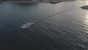 Free Stock Video Ship Leaving A Coast Sailing Fast Through The Sea Live Wallpaper