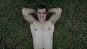 Free Stock Video Shirtless Man Exercising On Grass Live Wallpaper