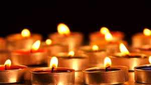 Free Stock Video Shot Of Burning Candles In Dark Room Live Wallpaper