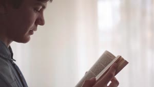 Free Stock Video Side View Of Man Reading Bible Live Wallpaper