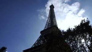 Free Stock Video Silhouette Of The Eiffel Tower Live Wallpaper