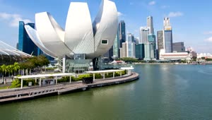 Free Stock Video Singapore Art Center And Skyscrapers Live Wallpaper