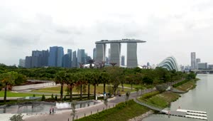Free Stock Video Singapore Bay Area With Skyscrapers Live Wallpaper