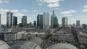Free Video Stock Skyline View Of Frankfurt And Its Buildings Live Wallpaper