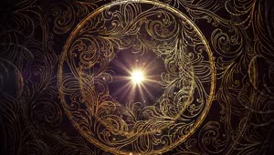 Free Video Stock Sleek And Ornate Hoops Spinning With A Center Light Live Wallpaper