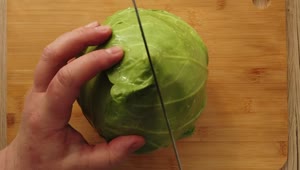 Free Video Stock Slicing Cabbage Pov Live Wallpaper