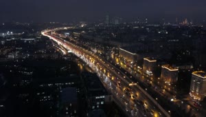 Free Video Stock Slow Traffic On A Night Highway Live Wallpaper