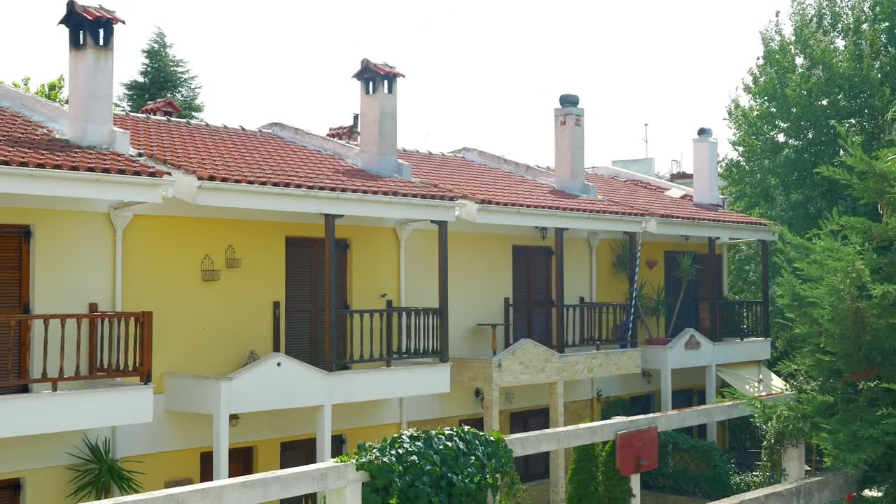 Download Free Video Stock Small Buildings With Balconies Live Wallpaper