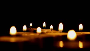 Free Video Stock Small Candle Flames Live Wallpaper