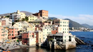 Free Video Stock Small Harbour Of A Town In Italy Live Wallpaper