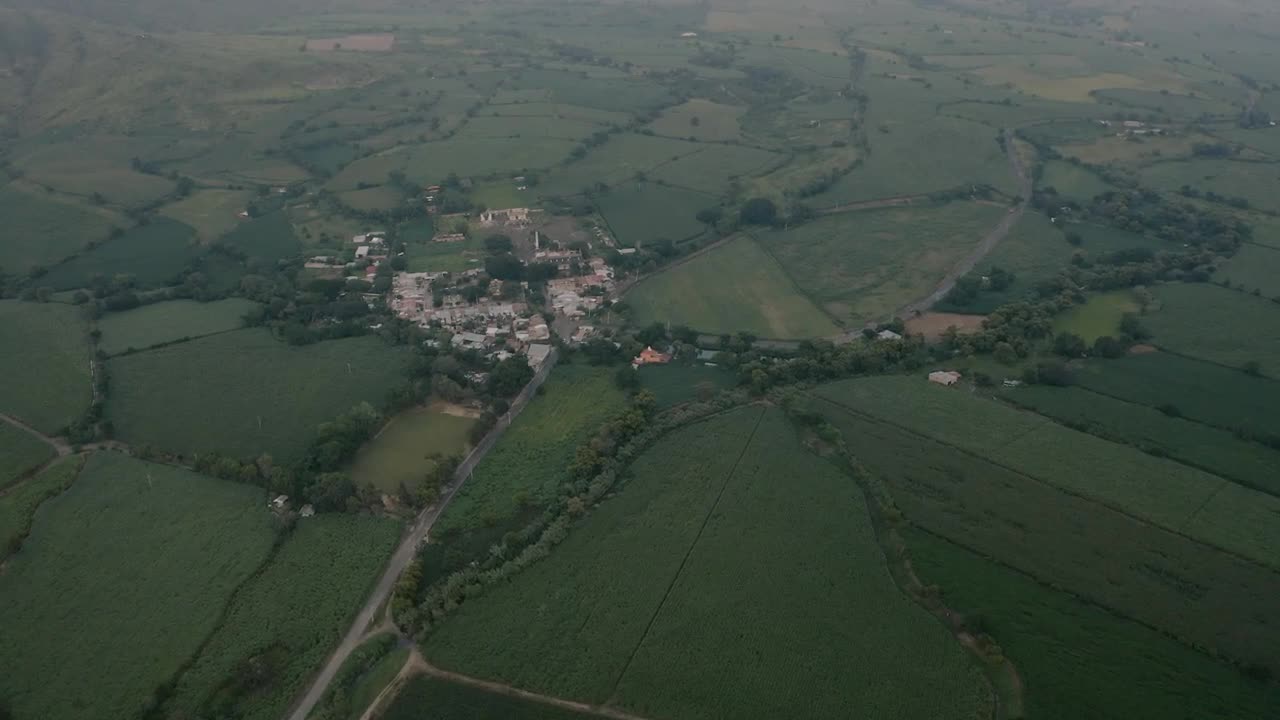 Download Free Video Stock Small Town With Green Fields Live Wallpaper