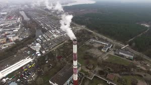 Free Video Stock Smoke Coming Out Of Industrial Tower Live Wallpaper