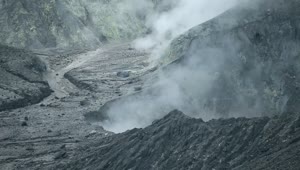 Free Video Stock Smoking Volcanic Fractures Live Wallpaper