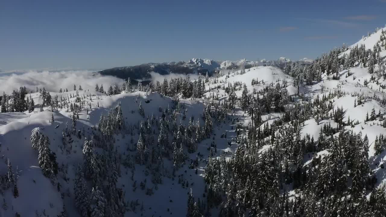 Download Free Video Stock Snowy Mountain Above The Clouds Live Wallpaper