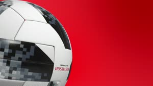 Free Video Stock Soccer Football Ball Spinning On Red Live Wallpaper