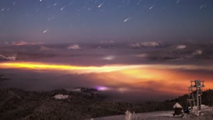 Free Video Stock Starfall In The Sky Seen From The Mountains Live Wallpaper