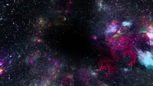 Free Video Stock Starry Space With Nebulae Spinning Shot Live Wallpaper