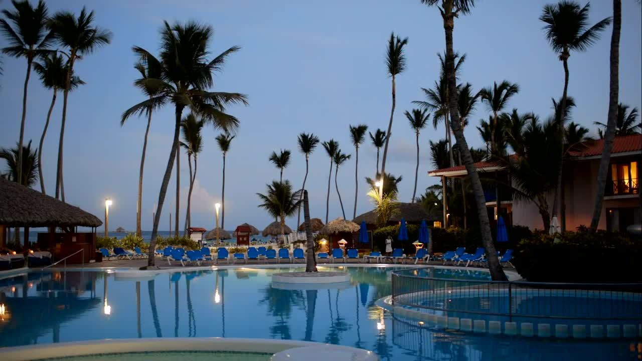 Download Free Video Stock Still Swimming Pool Water At Night Live Wallpaper