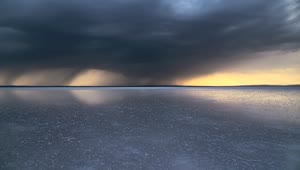 Free Video Stock Storm Clouds Approaching A Frozen Lake Live Wallpaper