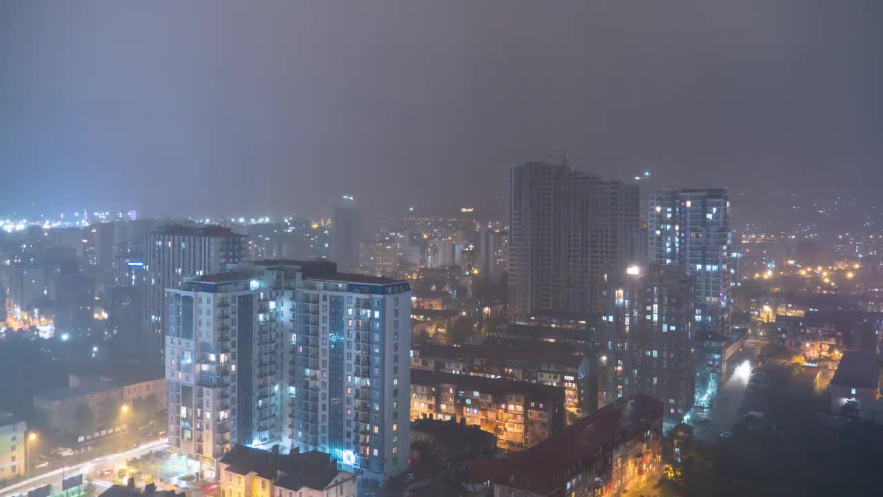 Download Free Video Stock Storm In The City Night Live Wallpaper