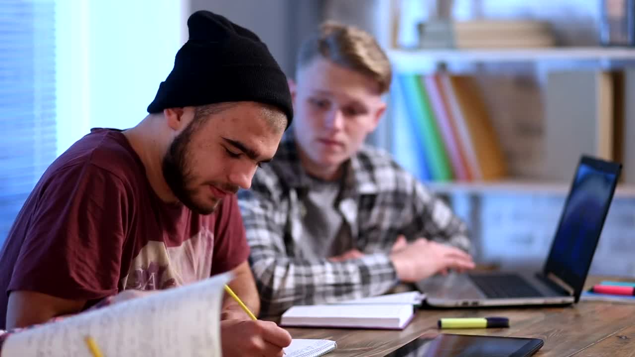 Download Free Video Stock Students Working On Their Laptop Live Wallpaper