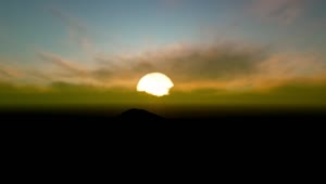 Free Video Stock Stunning D Sunrise In The Skyline Live Wallpaper