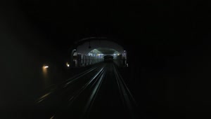 Free Video Stock Subway Train Heading Into The Light Live Wallpaper