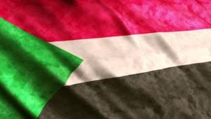 Free Video Stock Sudan Flag In Detail Live Wallpaper