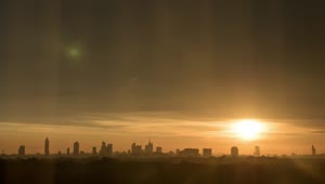 Free Video Stock Sun Setting Behind A Large Skyline  LargeLive Wallpaper