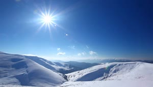 Free Video Stock Sunny Afternoon On A Winter Mountains Live Wallpaper