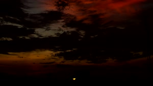 Free Video Stock Sunrise Across A Deep Black Sky Live Wallpaper