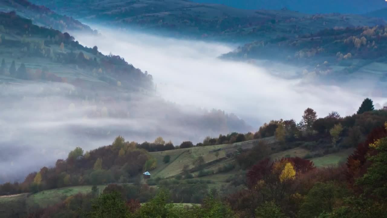 Download Free Video Stock sunrise in the mountains during fall Live Wallpaper