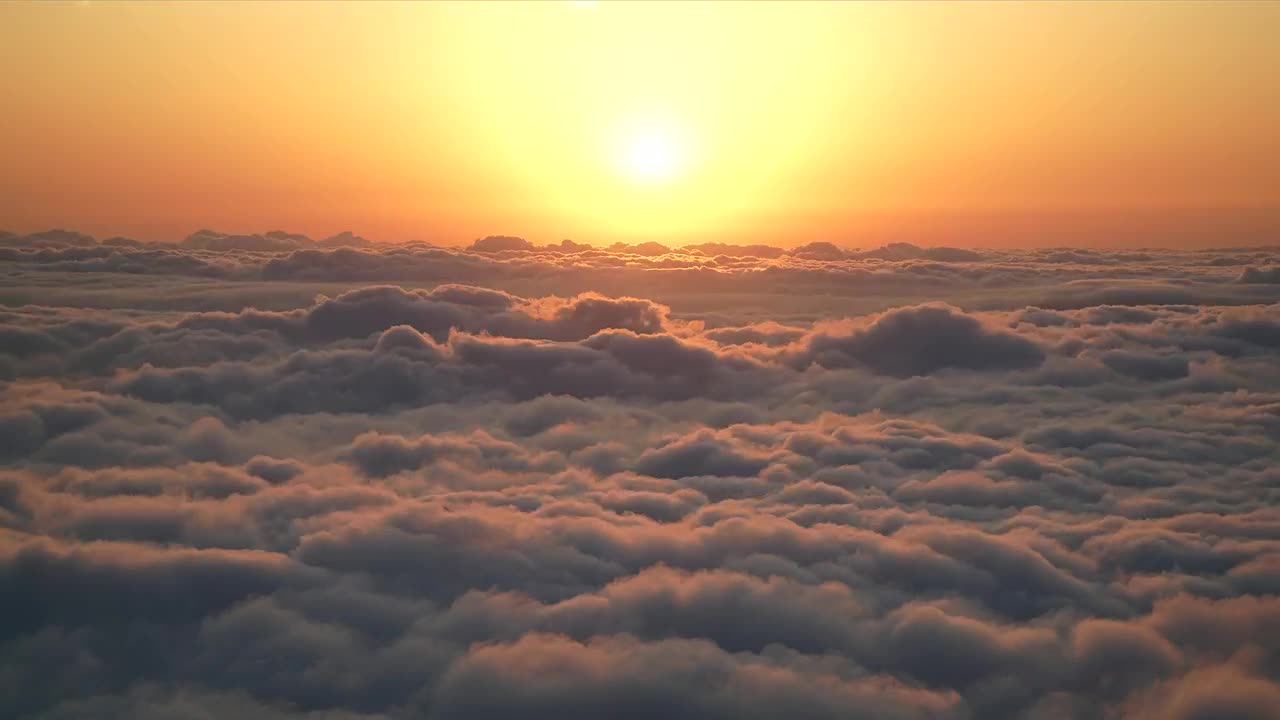 Download Free Video Stock sunset above the clouds Live Wallpaper