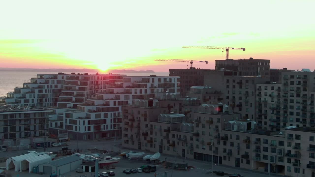 Download Free Video Stock sunset over the coast Live Wallpaper