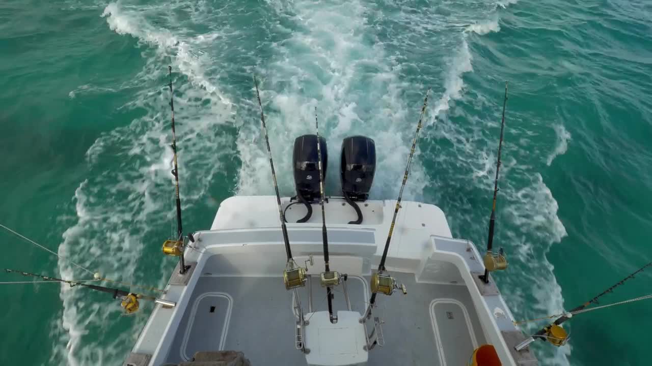 Download Free Video Stock taking a fishing trip out at sea Live Wallpaper