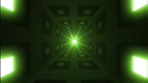 Free Video Stock taveling through a tunnel lit by light squares Live Wallpaper