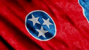 Free Video Stock tennessee state flag while waving d Live Wallpaper