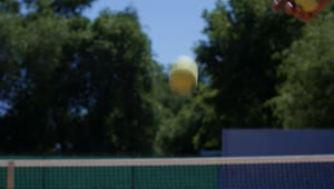 Free Video Stock tennis ball flying over the net Live Wallpaper