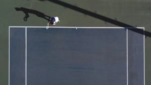 Free Video Stock tennis serve aerial view Live Wallpaper