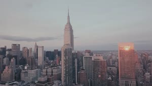 Free Video Stock the empire state building between buildings Live Wallpaper