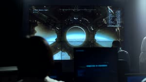 Free Video Stock the mission control center of a space ship Live Wallpaper
